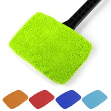 1 ST Microfiber Autoruit Reinigingsborstel Doek Cover Autoruit Cleaning Tools 6 kleuren auto styling