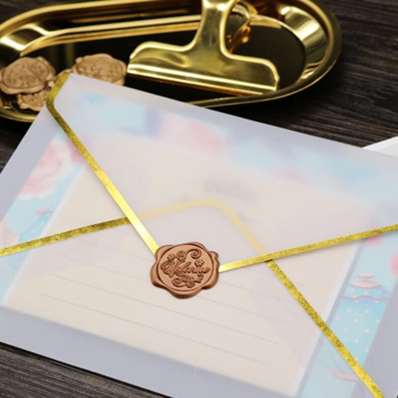 20Pcs/Set Stamping Printing Paper Envelope Transparent Paper Envelope Wedding Letter Invitation Anniversary