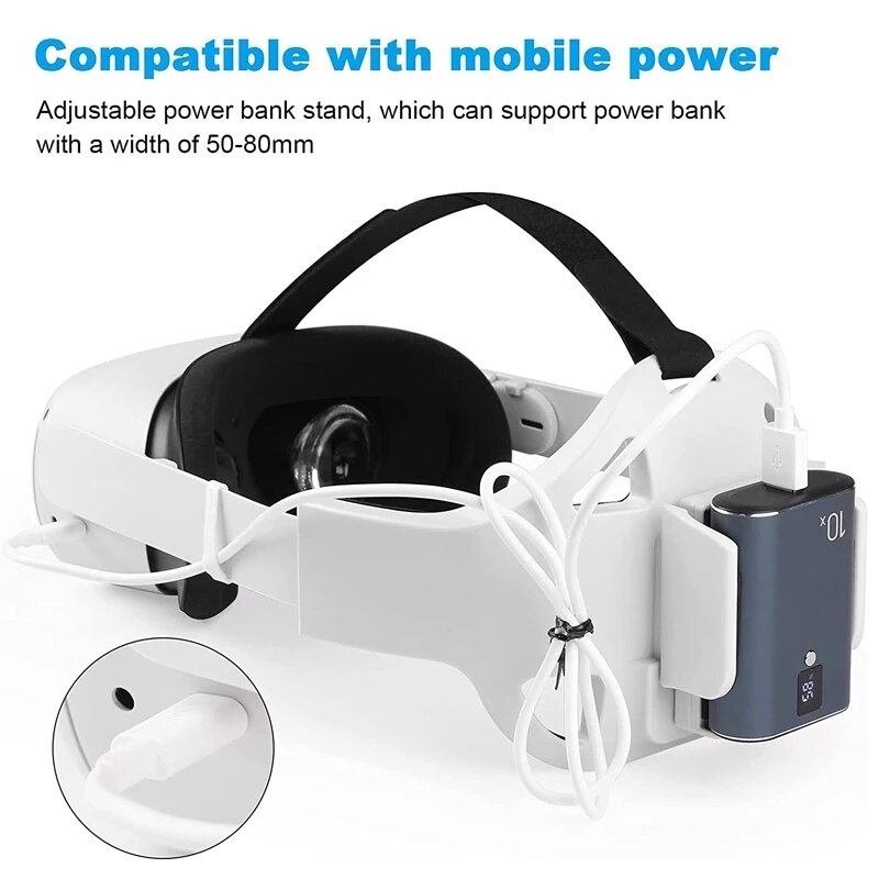 Head Strap For Oculus Quest 2 Elite Head Strap Adjustable Facial Interface Comfort For Oculus Quest 2 VR Glasses Accessories