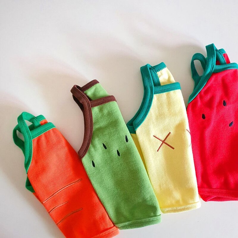 Fruit Bretels Hond Vest Huisdier Teddybeer Xiong Bomei Schnauzer Puppy Puppies Melk Honden Katten Kleine Hond Kleding