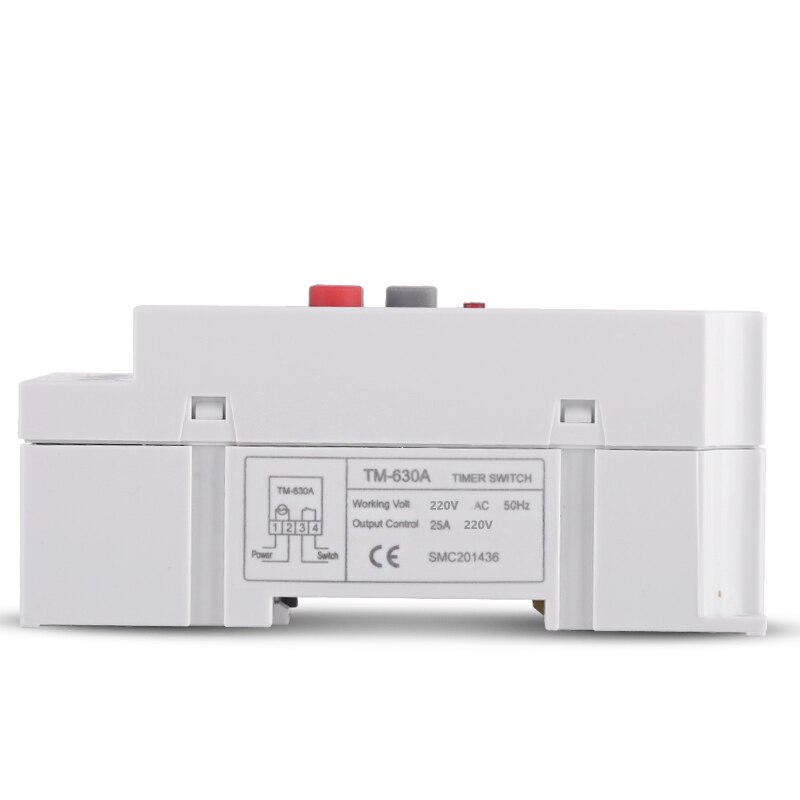 SINOTIMER 30A 220V AC 12V Volt DC Din Rail Digital TIMER SWITCH Electronic 7 Days Schedule Programmable Time Relay Clock Control
