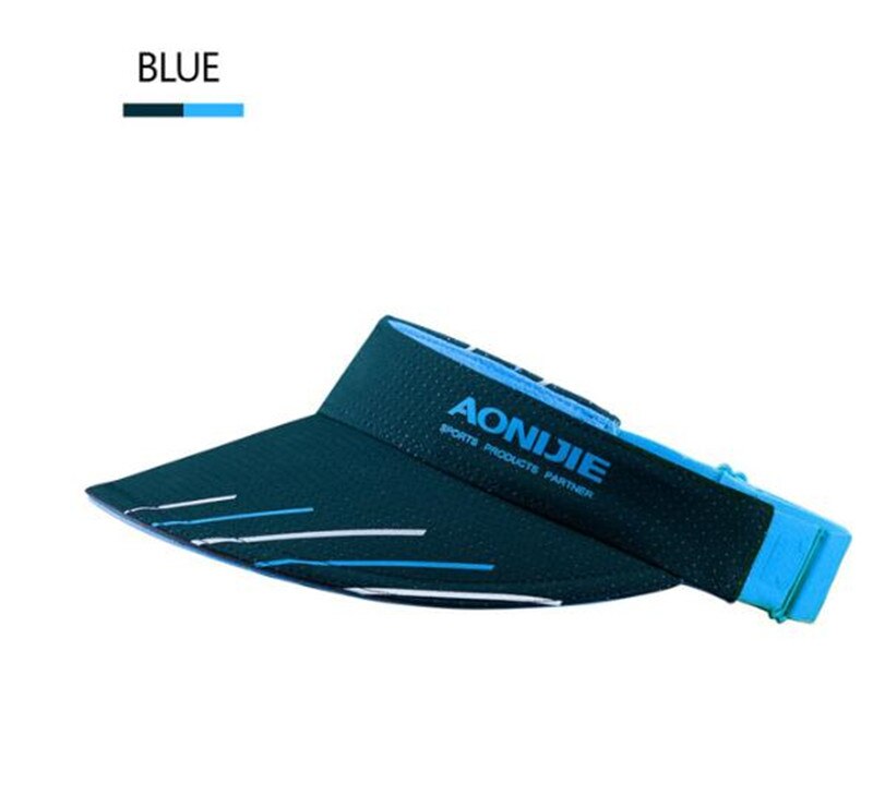 AONIJIE-Sombrero parasol para exteriores, viseras de maratón ligeras, sombrero para correr, sombrero para sol UV para escalada, Camping, senderismo, hombre y mujer: Blue