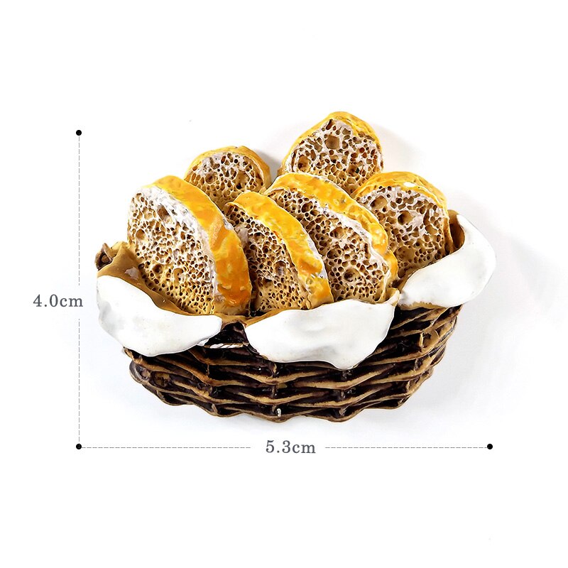 Artificial Breakfast Bread Egg Pizza Figurine Pretend play Simulation Food Kitchen Toy Dollhouse DIY Accessories Baby: basket Bread