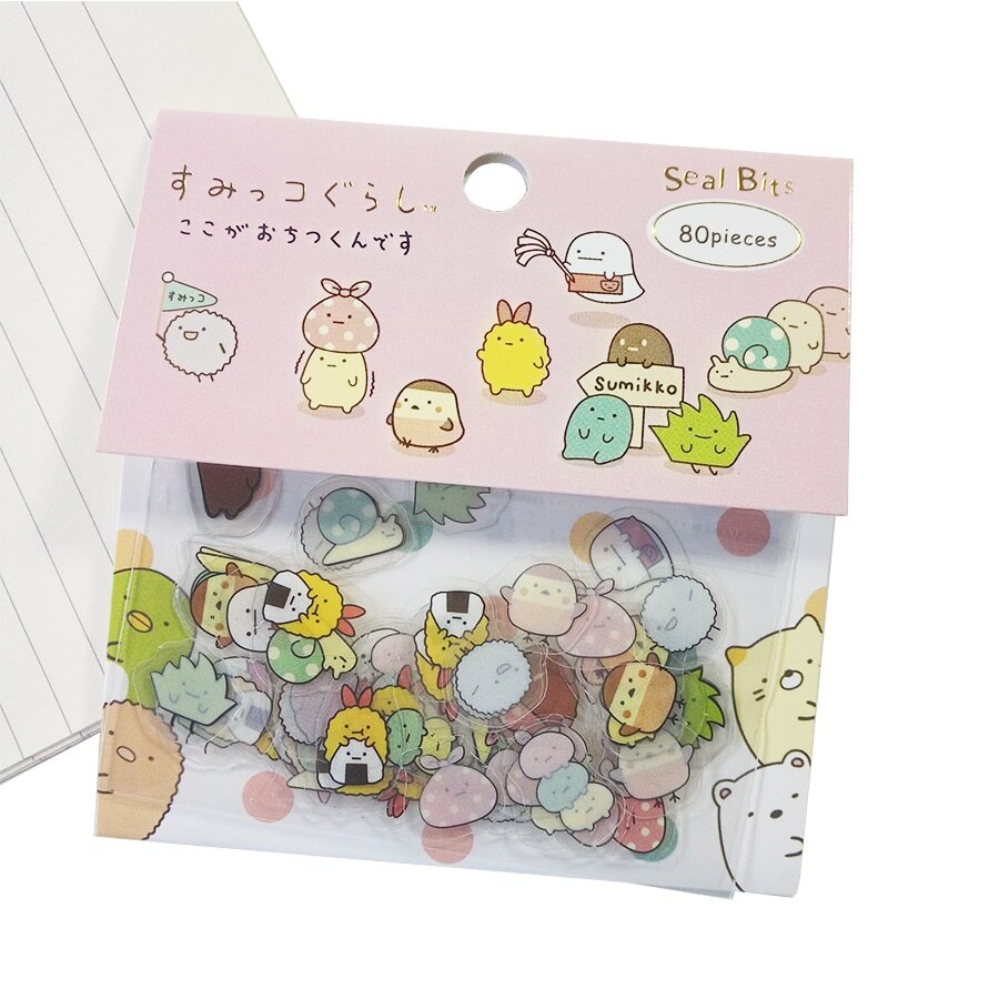 80 Pcs/lot Kawaii Cute Bear Cat Rabbit Sticker DIY Scrapbooking Diary Decorations Sticky Notes Memo Pad Deco Phone Stickers: Pink
