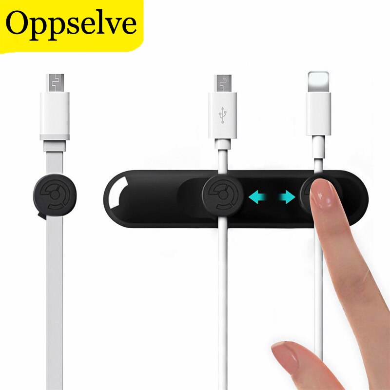 Oppselve magneettinen kaapelikela silikoninen usb-kaapelijärjestäjä johto pöytäteline päivämäärä latauskaapeli siisti pidike