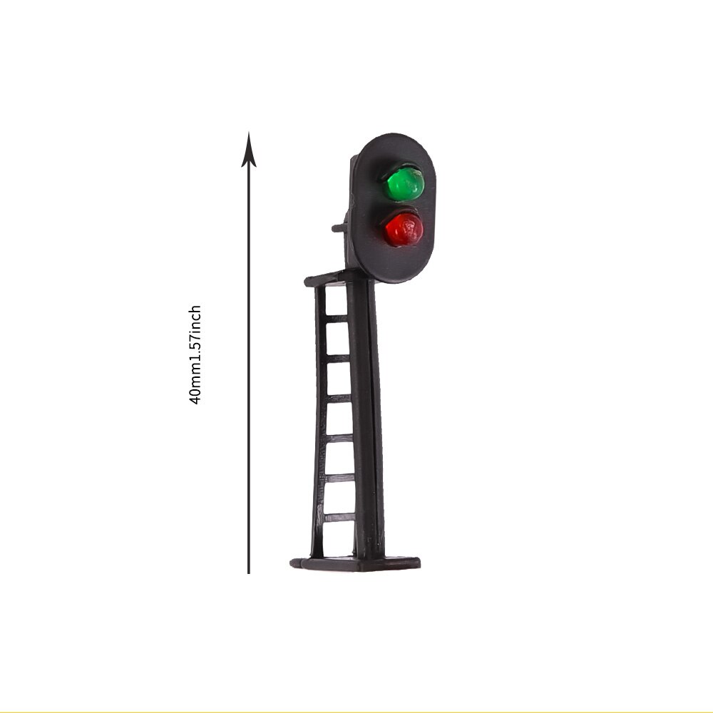 HO 1:87 Scale Mini Traffic Signs Miniature Signal Traffic Lamp Scene Rail For Railway Landscape Layout