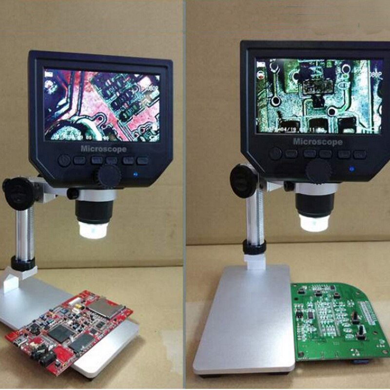 600X Digital Microscope Electronic Video Microscope Soldering Video Microscope Camera 4.3 Inch Lcd Endoscope Magnifying Camera