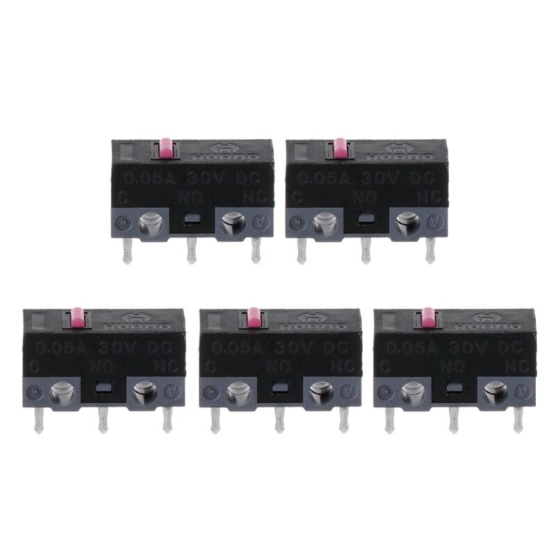 5 sztuk oryginalny HUANO mysz mikro przełącznik przycisk mikro: różowy