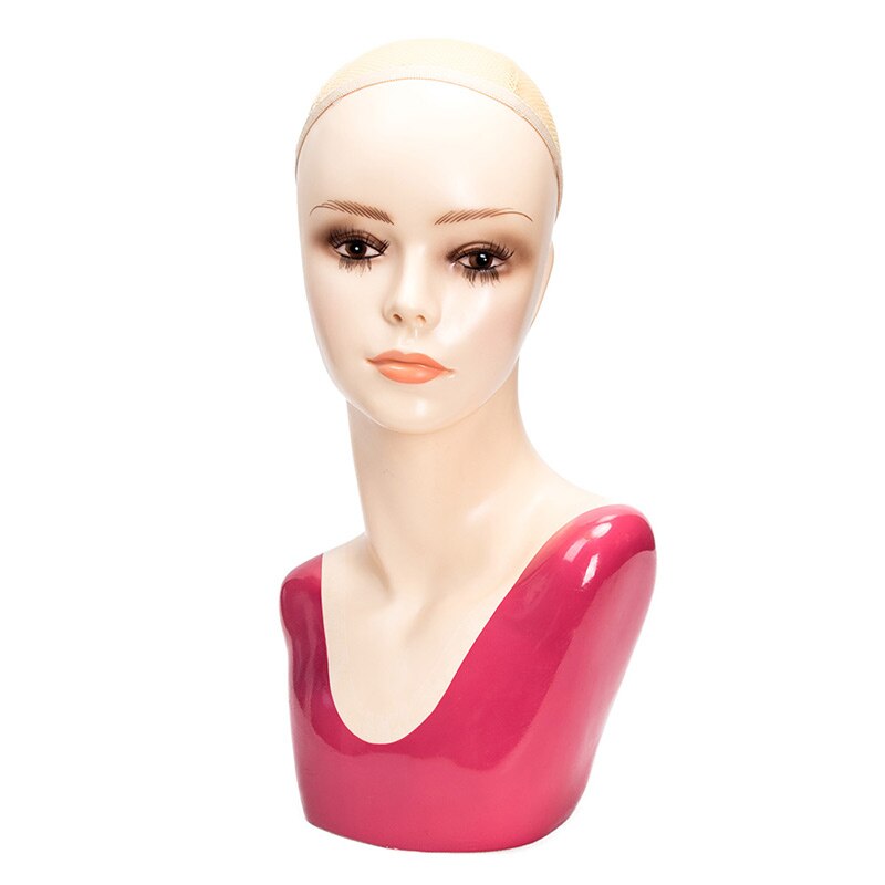 Cabeza de maniquí peluca para mujer, cabeza de maniquí, soporte para pelucas, cabeza de peluca con hombro, cabeza de peluquería, extensión de cabello