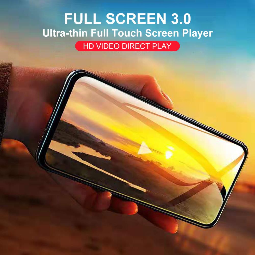 Full Screen MP4 Player Ultra-thin Touch Screen MP5 Player Bluetooth 5.0 Large-capacity Storage Player 83.4*49.3*12.8mm