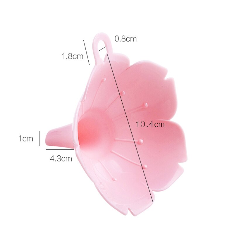 2pcs / Set Japanese Style Small Funnel Oil Pot Dispenser Cherry Blossom Funnel Household Olive Oil Seasoning