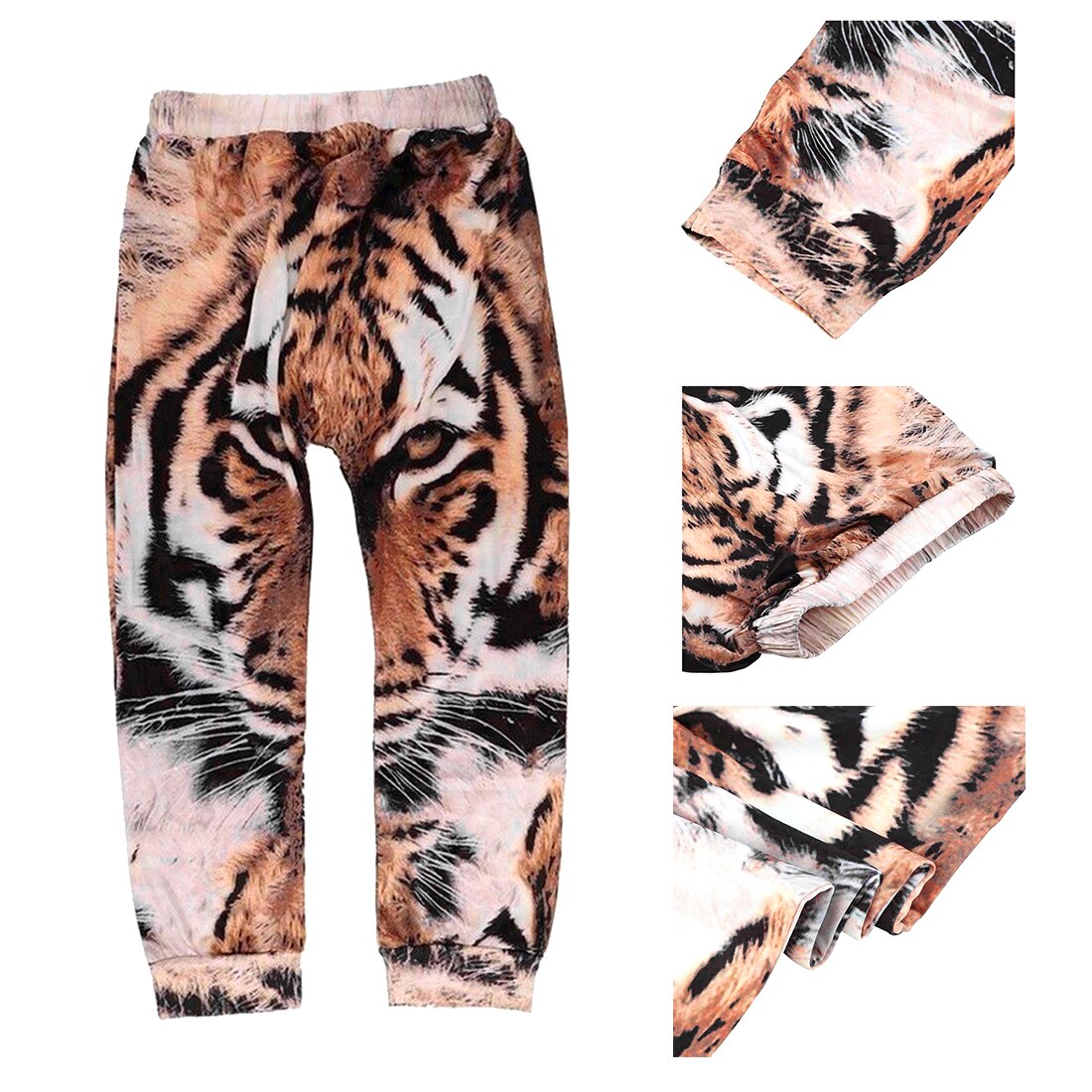 Del bambino Del bambino Delle Ragazze Dei Ragazzi gonfio Pantaloni Stile harem bambino Pantaloni Sportivi Pantaloni Elastico Gonne E Pantaloni, marrone 100