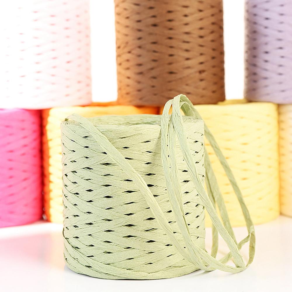 200M Paper Rope Raffia Ribbon Natural Lace Rope Bo... – Grandado
