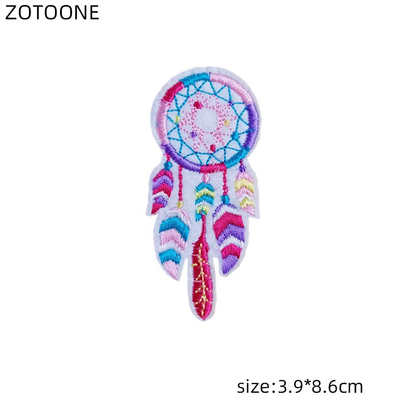 Zotoone Geborduurde Badge Ijzer Op Veer Patch Warmteoverdracht Voor Kleding Jeans Diy Kameel Cactus Patches Voor Kinderen Tas Applique E: Transparant