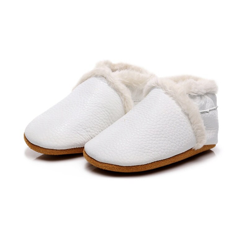 Baby Peuter Laarzen Baby Meisjes Jongens Winter Warm Houden Schoenen Eerste Wandelaars Sneakers Kids Crib Pasgeborenen Prewalkers: Oranje / 13-18 months