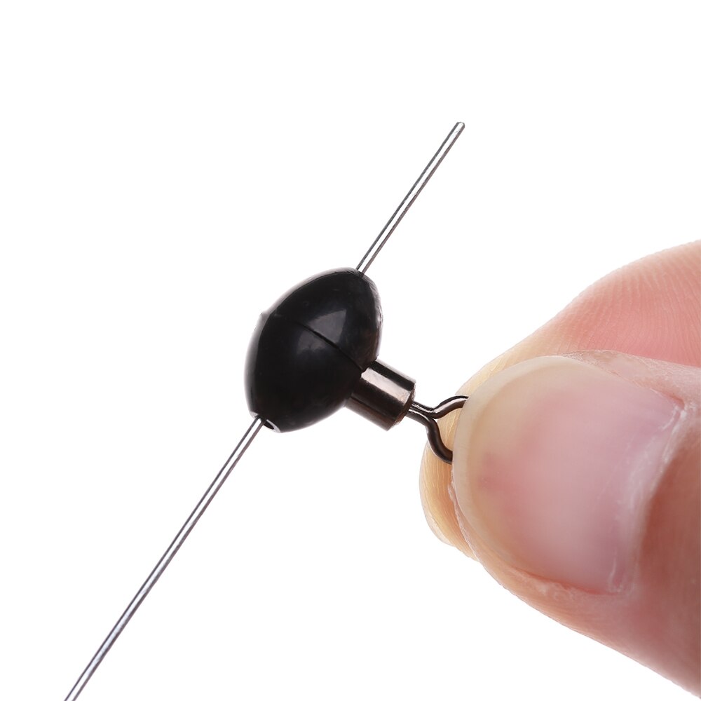 10Pcs Rolling Connector Fishing Tackle Running ledger zip slider beads swivels zig pulley clip line rigs Fishing Accessories