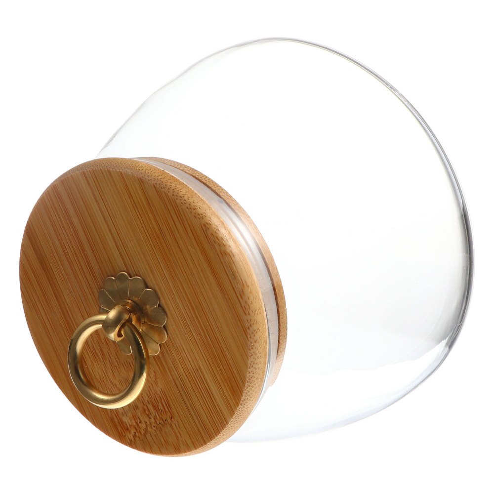 1pc Transparent Glass Canister Kitchen Glass Tea Storage Sealed Jar 500/650/900ML