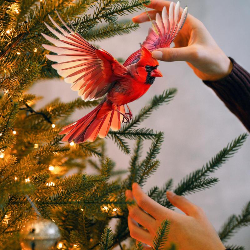 Acryl Vogelornament 2D Kolibrie Vogelhanger Binnen Buiten Gebruik Zonlicht Vangen Platte Kunst Vogelornament Voor Balkon Leven