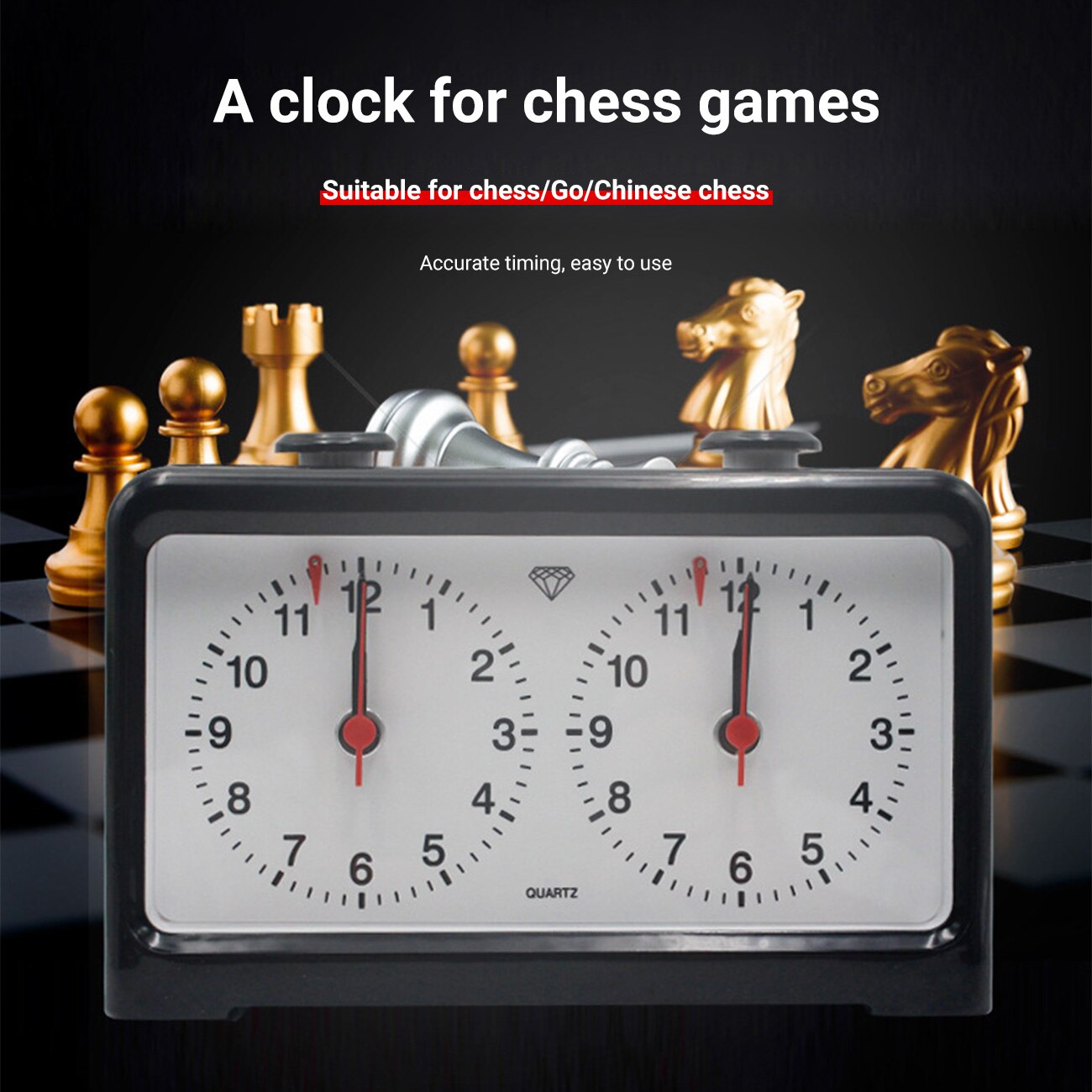 Chess Clock Chess Timer Chess Clock Mechanical Chess Clock Countdown Timer Suitable For All Kinds Of Chess Games.