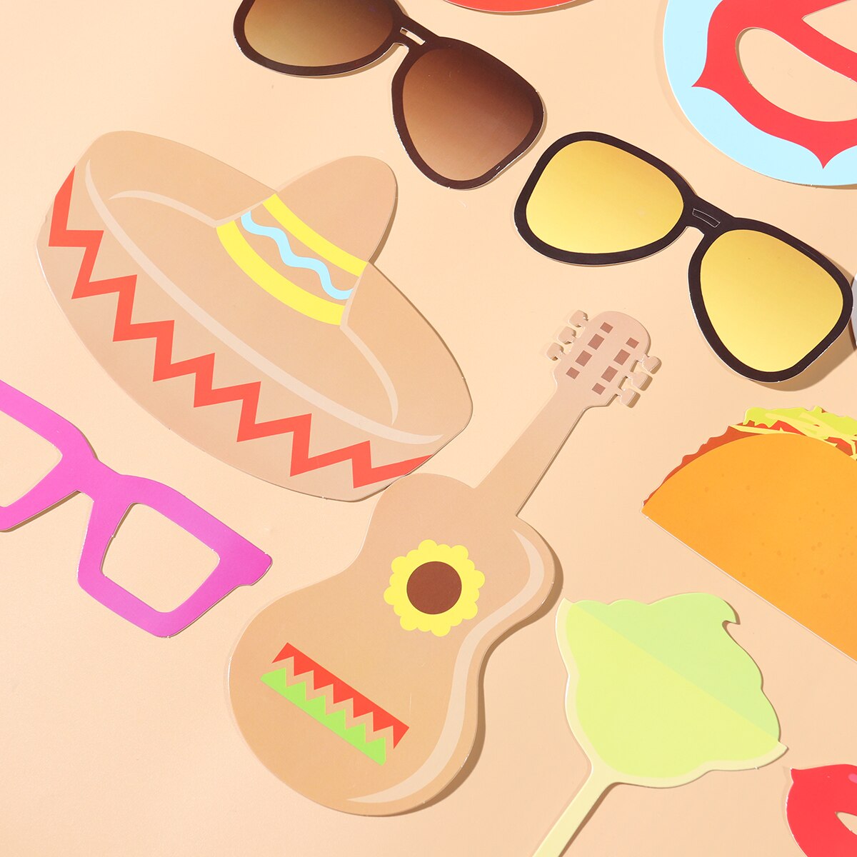 26 sztuk meksykańskie foto budka rekwizyty Selfie rekwizyty na meksykańskie wesele urodziny wieczór panieńnarty impreza tematyczna wystrój