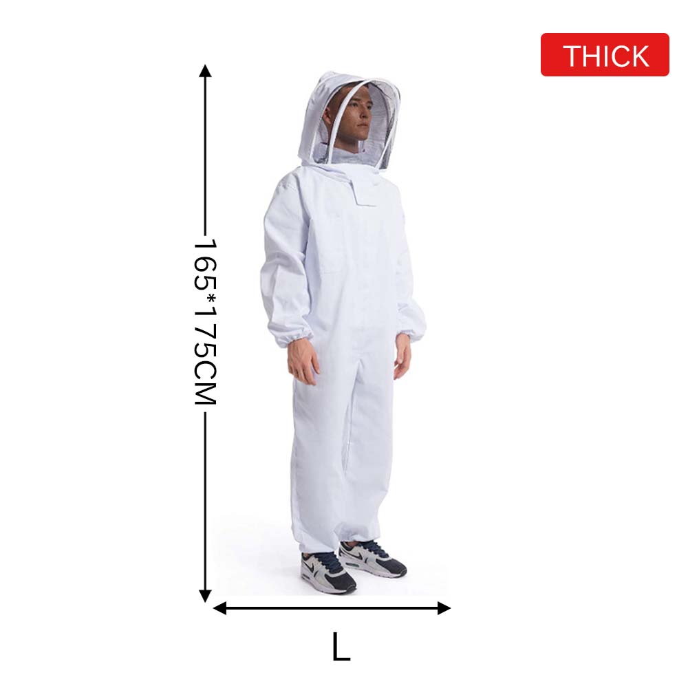 Full Body Beekeeping Clothes Beekeepers Clothes Protection Beekeeping Suit Safty Veil Unisex Children Protective: Light Grey