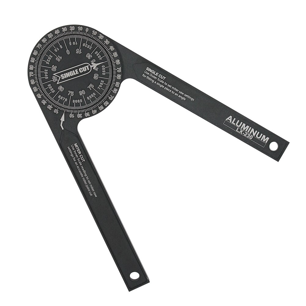 Calibration Miter Saw Aluminum Metal Protractor Angle Finder Measuring Ruler Woodworking Trimming Machinist Tool Measuring Ruler