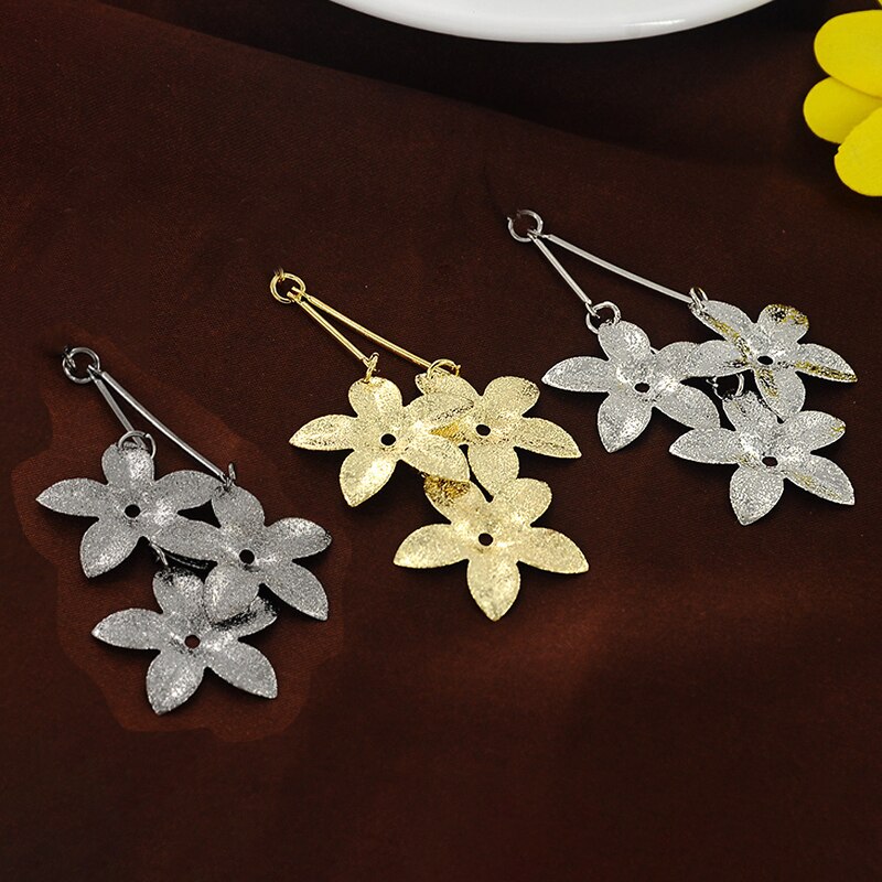 Neue 50Pcs multi-layered Legierung Blume charme für DIY Ohrringe oder Halskette Anhänger und hand Made Schmuck Zubehör DL85-DL86