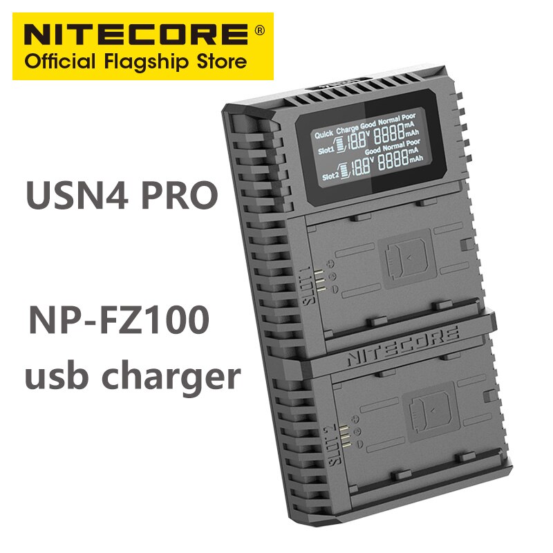 NITECORE USN4 PRO Sony camera charger USB fast charge intelligent NP-FZ100: Default Title