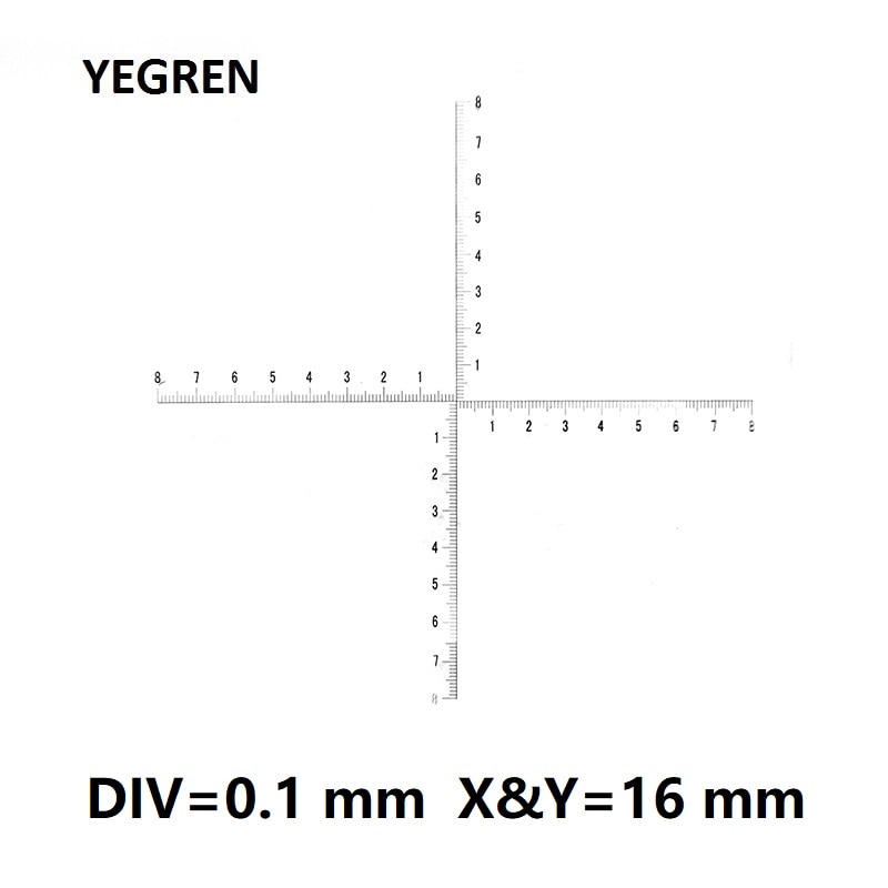 Średnica 20 mm mikrometr okularowy DIV 0.1mm krzyż siatka pomiarowa mikrometr okularowy robić kalibracji mikroskopu