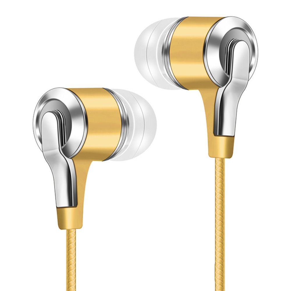 Wired Headphones 3.5mm Sport Earbuds Heavy Bass Wire Controlled In-ear Phone Earphones Stereo Headset with Mic Music Gaming: black