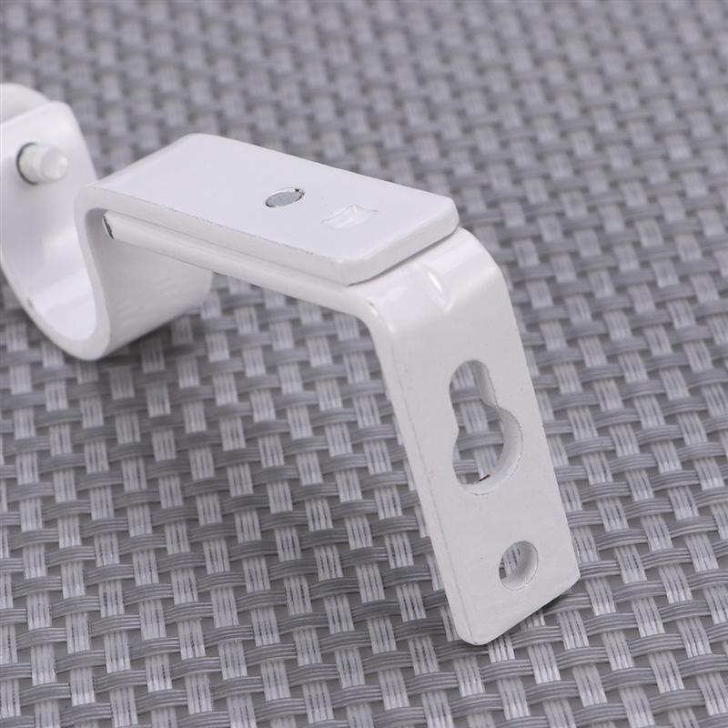 2 stk 18-22mm justerbar dobbelt gardinstang beslag holder gardin draperi stang beslag romersk gardin skinne beslag holder