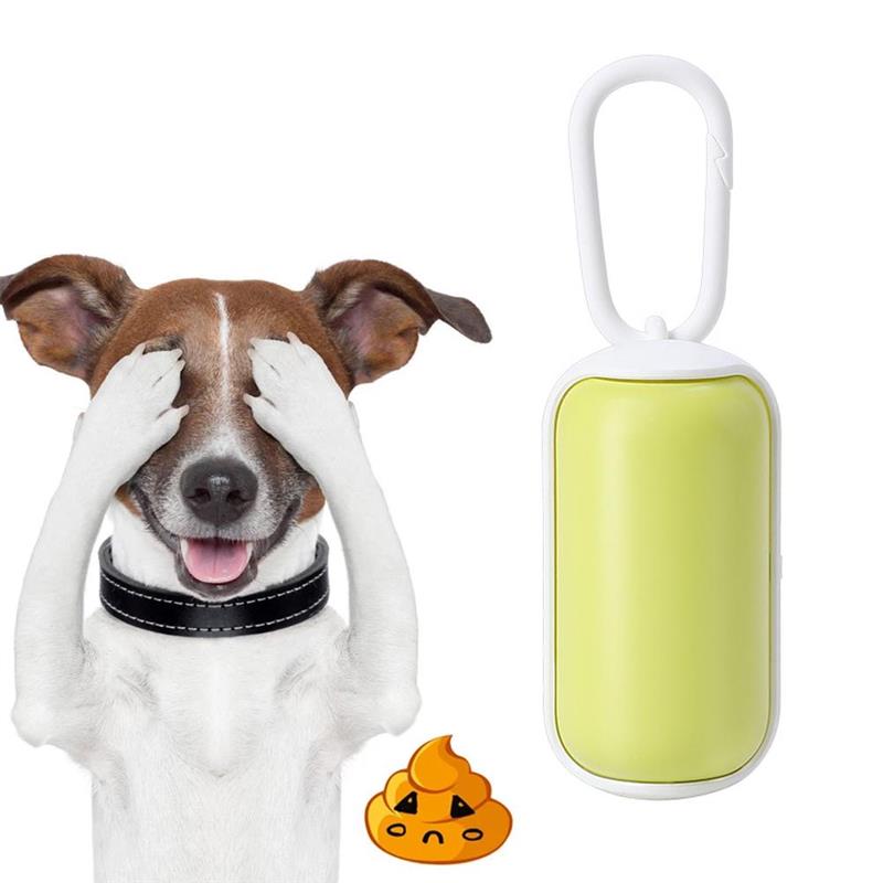 distributore per Toilette per cani distributore per cani cacca sacchetti per raccolta cestino cucciolo sacchetti per rifiuti distributore per sacchetti di immondizia per cani portatile per animali domestici viaggi