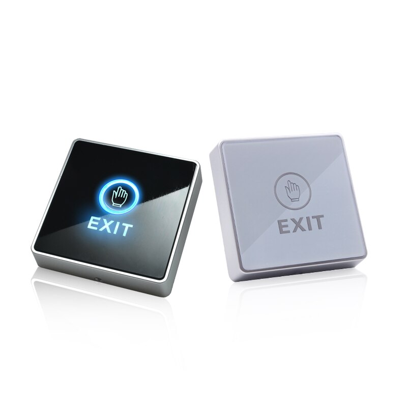 Backlight LED Touch Exit Button Wall Mount Exit Button Push Door Release Exit Button Switch For Access Control System