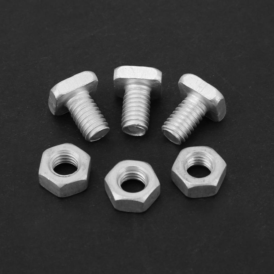 50pcs Aluminium Nuts + 50pcs Bolts Tool Accessory Set for Greenhouse durable for long time use