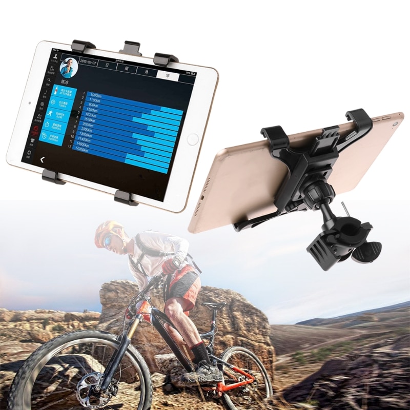 Bicycle Mini Tablet Holder Universal Adjustable Mount Bike Bracket For 7in-11in 10166
