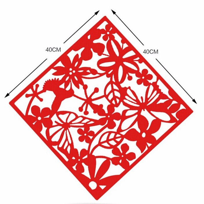 1pc / 4 st fjäril fågel blomma ihålig hängande skärm skiljevägg avdelare panel rum gardin heminredning l
