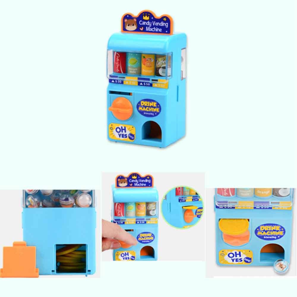 Mini lotteri maskine manuel rocker rullende mønt drikke maskiner legetøj børn uddannelse puslespil forsyninger