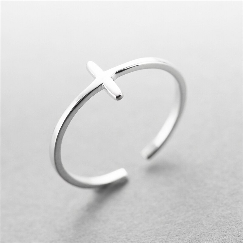 2022 Simple Open Rings for Women Girls Geometric Whale Tail Leaf Bar Heartbeat Plane Finger Ring Jewelry anel: SYJZ012