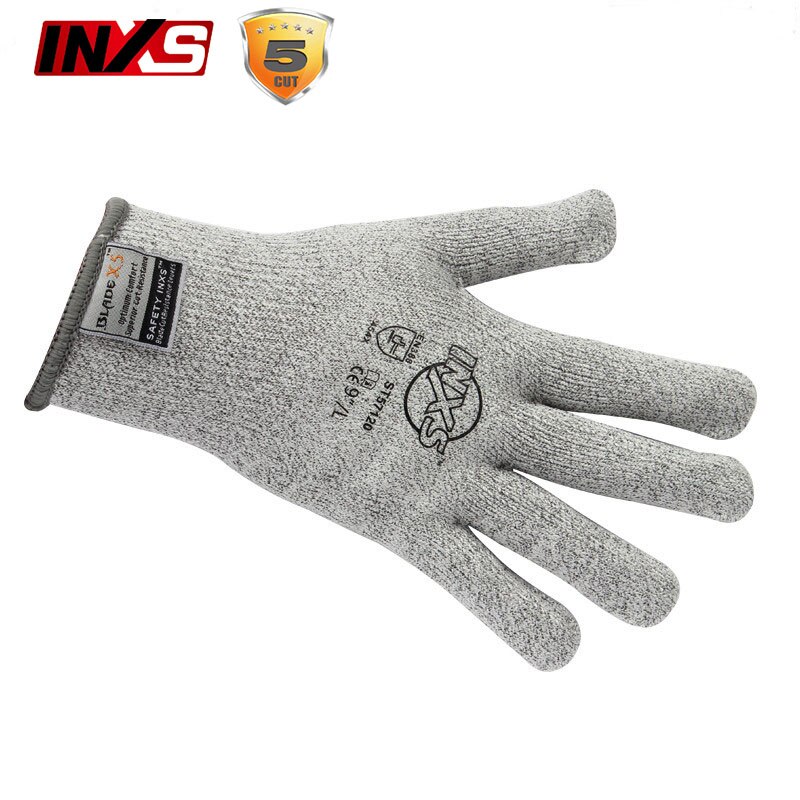 SAFETY INXS Anti-cut gloves Level 5 Antibacterial Accessible food anti cut gloves BladeX fiber flexible mechanics gloves