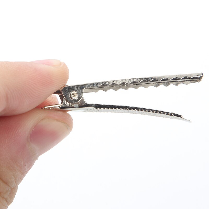 10pcs/lot 30-100mm Air Clips Square Duckbill Clip Hairpin With Teeth Blank Setting For DIY Hair Clips Jewelry Making Base