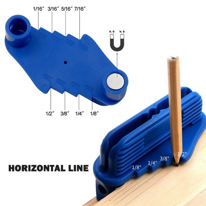 Centerline Gauge Finder Center Scriber Houtbewerking Marker Planner Draagbare Timmerman Afschrijven Tool Marker Uitlijning Meting