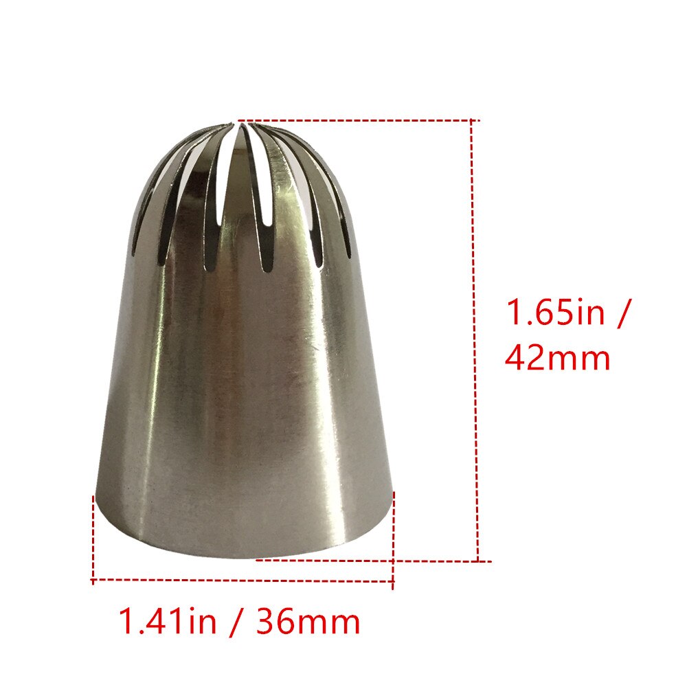 3 uds Super grande ruso glaseado conjunto de boquillas para manga pastelera boquilla de crema de pastelería de acero inoxidable Cupcake DIY postre horneado conjunto de boquillas para repostería