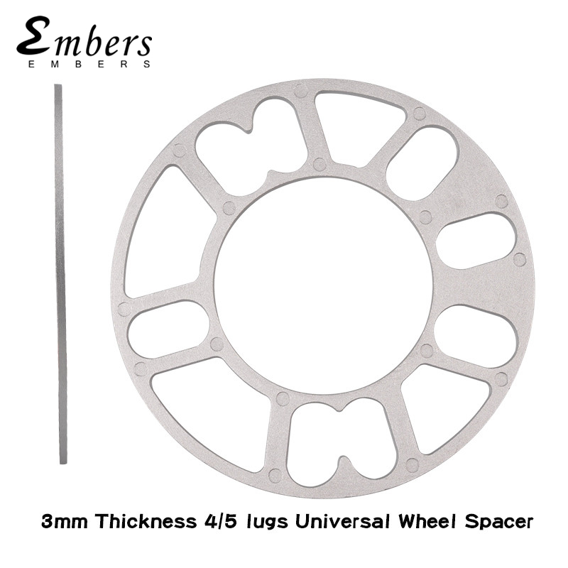 Espaciadores de rueda de aleación de aluminio, adaptadores de cubo de neumático de junta de 3mm, 5mm, 6mm, 8mm y 10mm para 4x100, 5x108, 5x112, 5x114,3, 5x120 (2 piezas): Verde militar