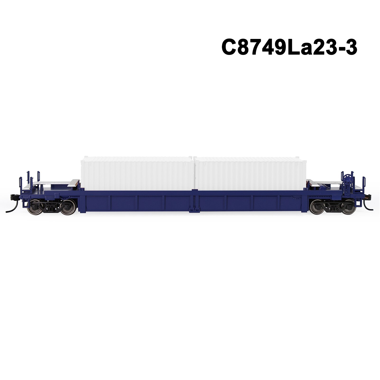 1 Set HO Scale 1:87 Well Car with 40' 20' Container Model Railway Wagons Model Train Freight Car C8749: C8749La23-3