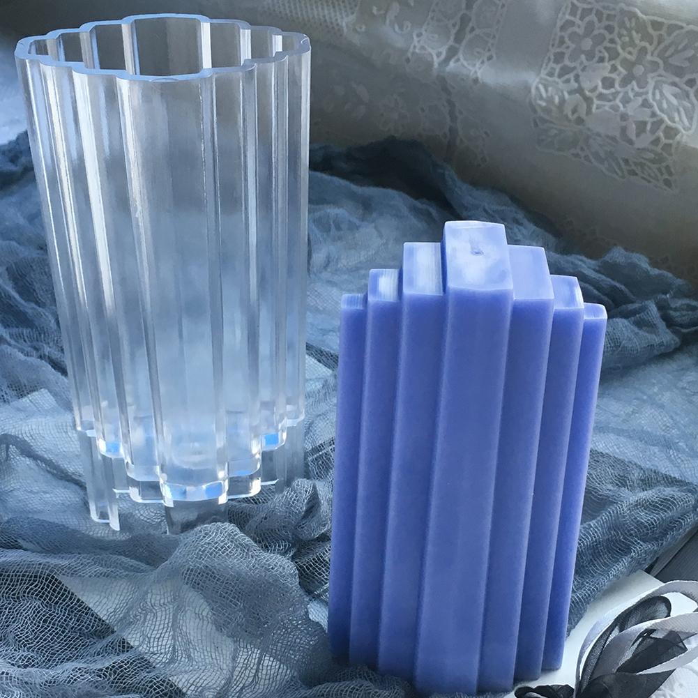Candle Mold Silicone Mould DIY Handmade Crafts Candle Making Clay Resin Molds Aromatherapy Plastic Candle Mold Home Decoration