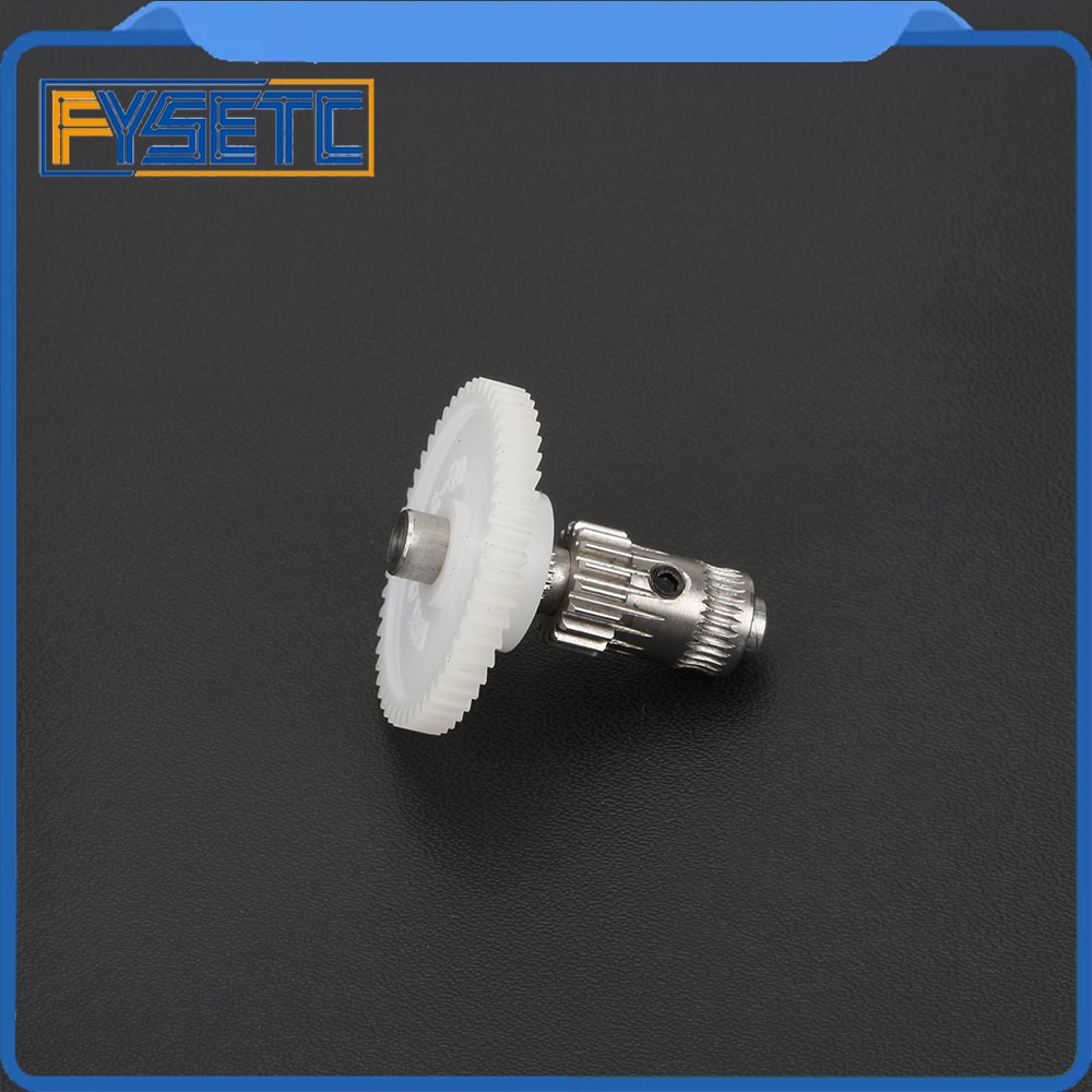 Extrusora de eje extrusor BMG, engranaje de montaje, extrusora única y doble directa con polea de acero Prusa i3 para engranaje impulsor primario 1,75/5,0