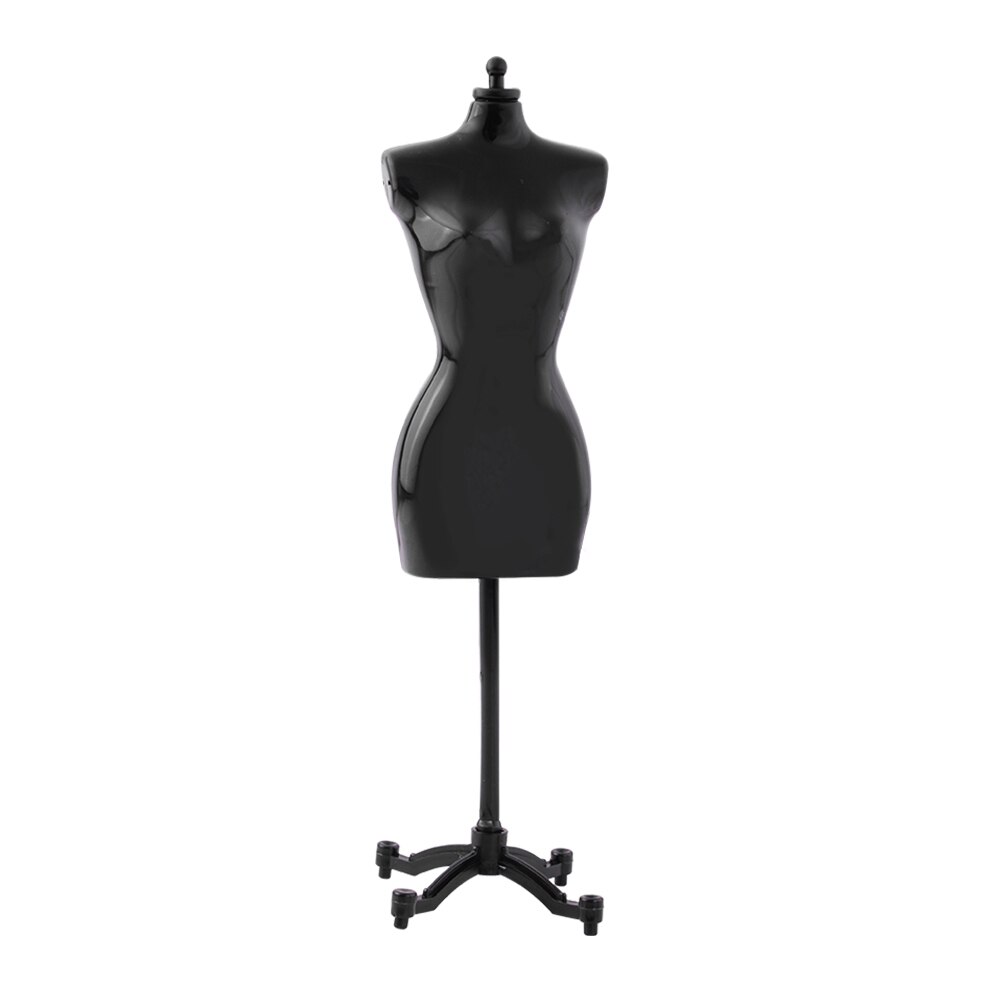 Wituse 4 stk / mye dukke tilbehør skjermholder kjole klær klær kjole mannequin modell stativ til kjole dukke diy 4x