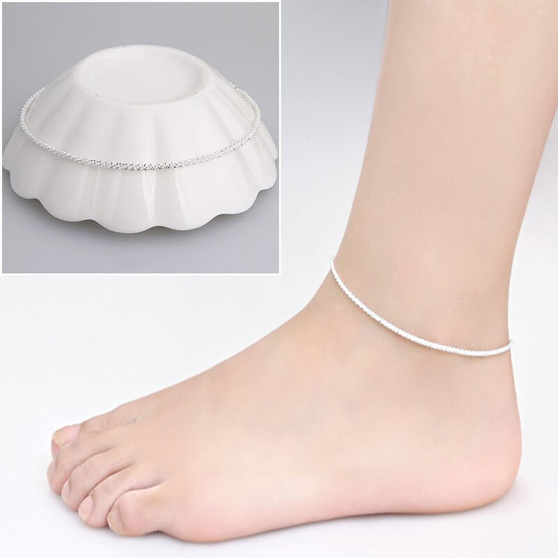 1 Paar Goud Zilver Kleur Kwastje Enkelbandje Voor Vrouwen Munt Hanger Ketting Enkelband Voet Sieraden Barefoot Beach