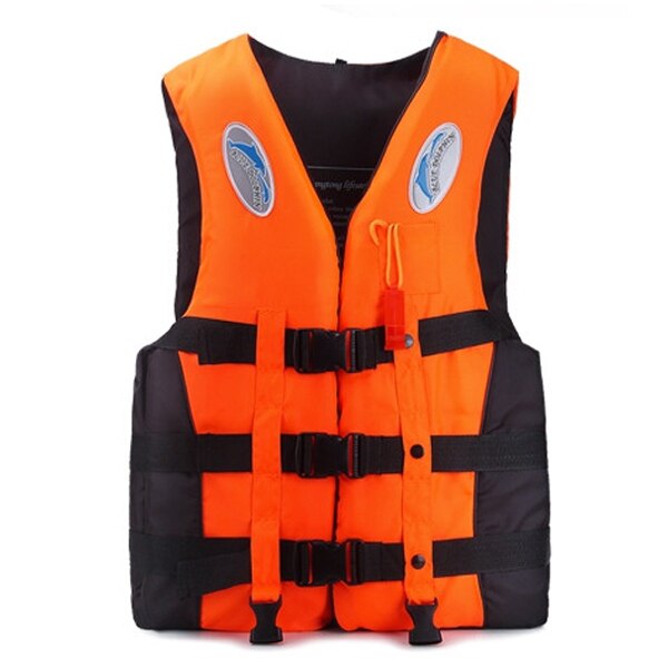 Water Safety Products European CE certification Adult and Child life jackets With Whistle Vest Happy Summer: Orange / S