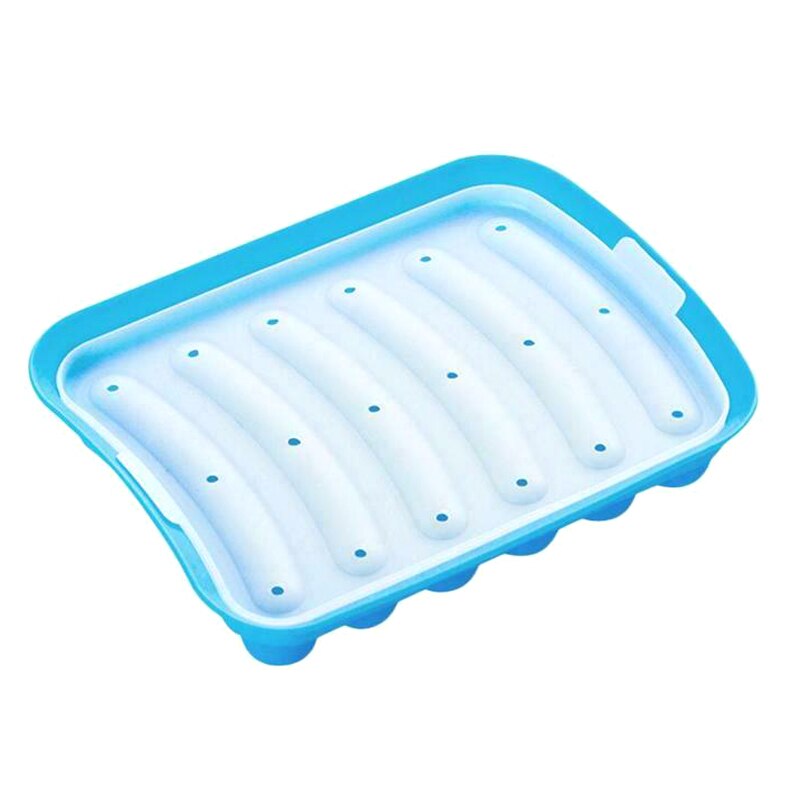 6 Grids Silicone Sausage Mould Mold DIY Maker for Making Bratwurst Dogs HG99: B